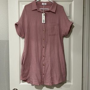 NWT Bluivy button down dress